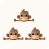 Onkey Plush 3PCS